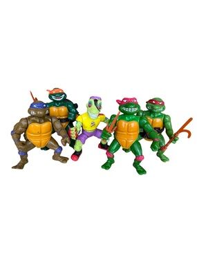 VTG TMNT Teenage Mutant Ninja Turtles Mondo Gecko Playmates Action Figures Lot